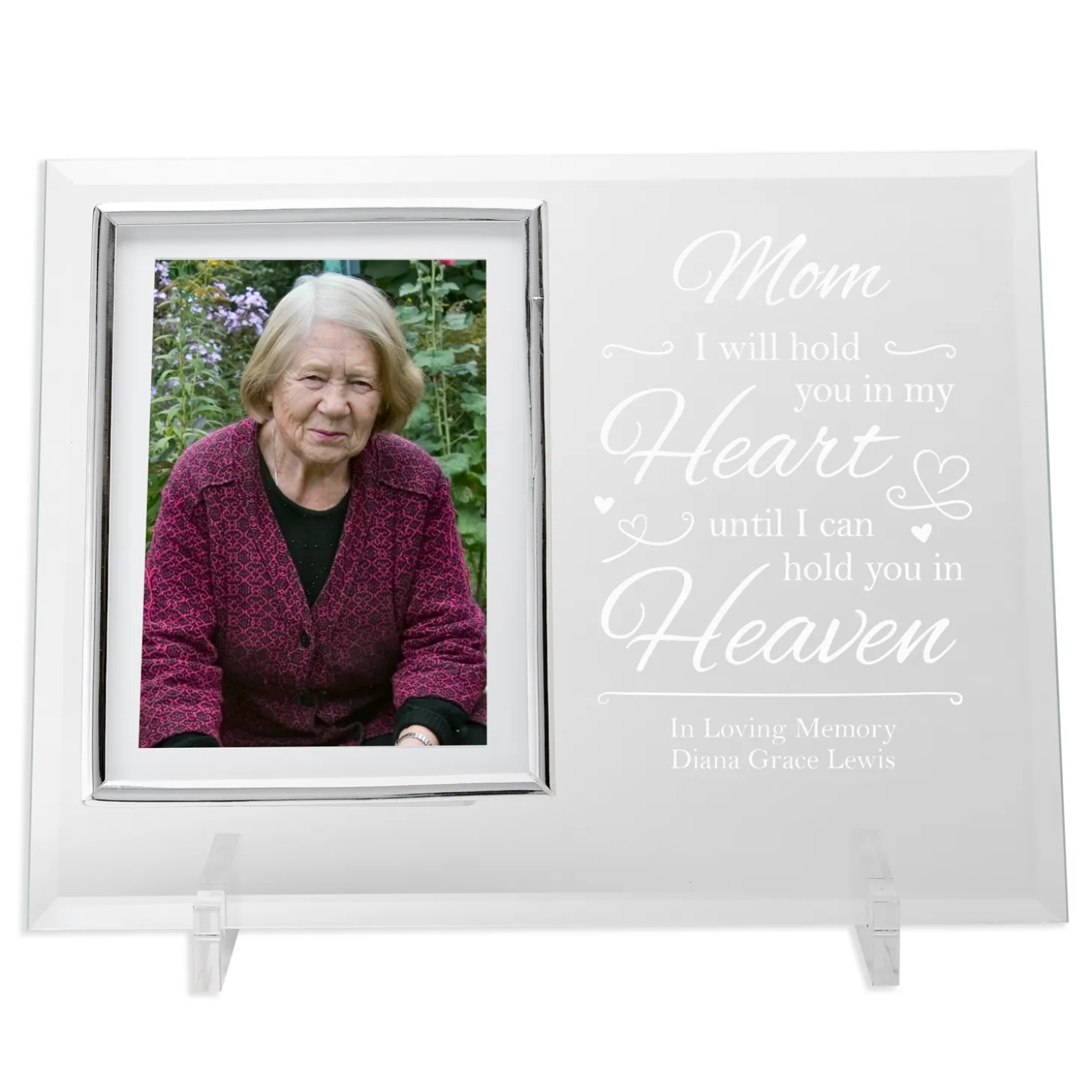 Heart in Heaven Glass Frame