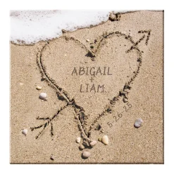 Heart in Sand Canvas