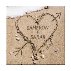 Heart in Sand Canvas