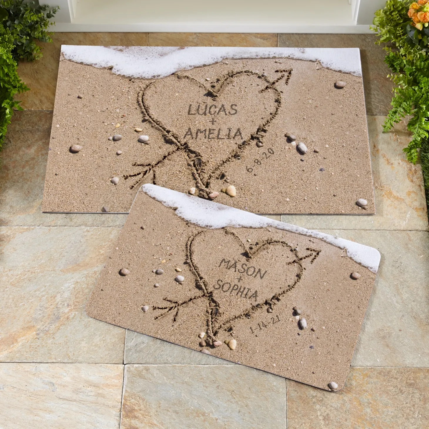 Heart in Sand Doormat