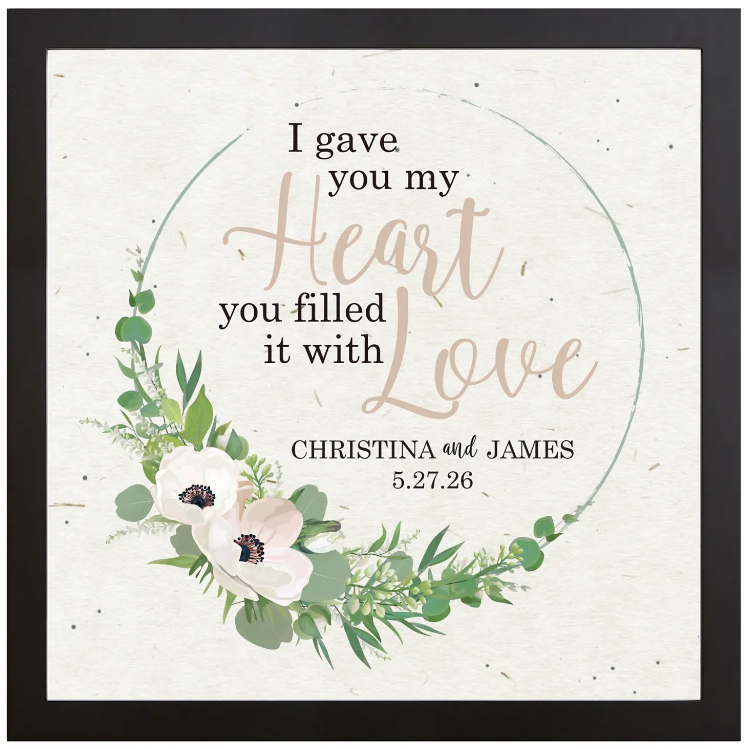 Heart is Filled with Love Canvas