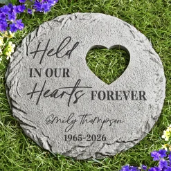 Held In Our Hearts Garden Stone