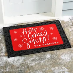 Here Comes Santa! Doormat