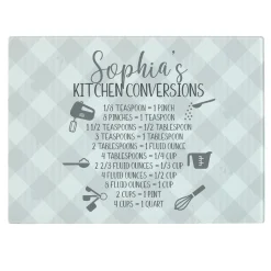 Her Kitchen Conversions Glass Cutting Board