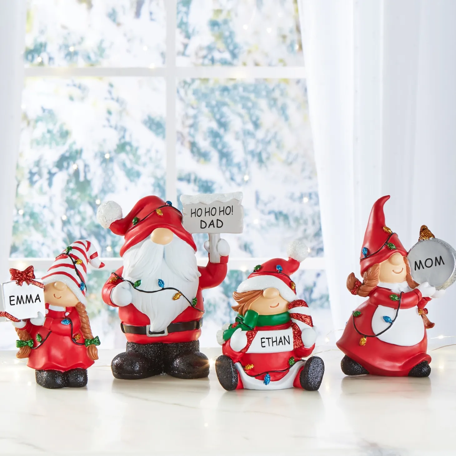 Ho Ho Gnome Family Figurine