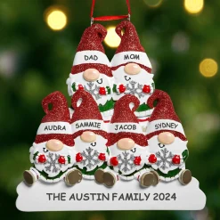 Ho Ho Gnome Family Ornament