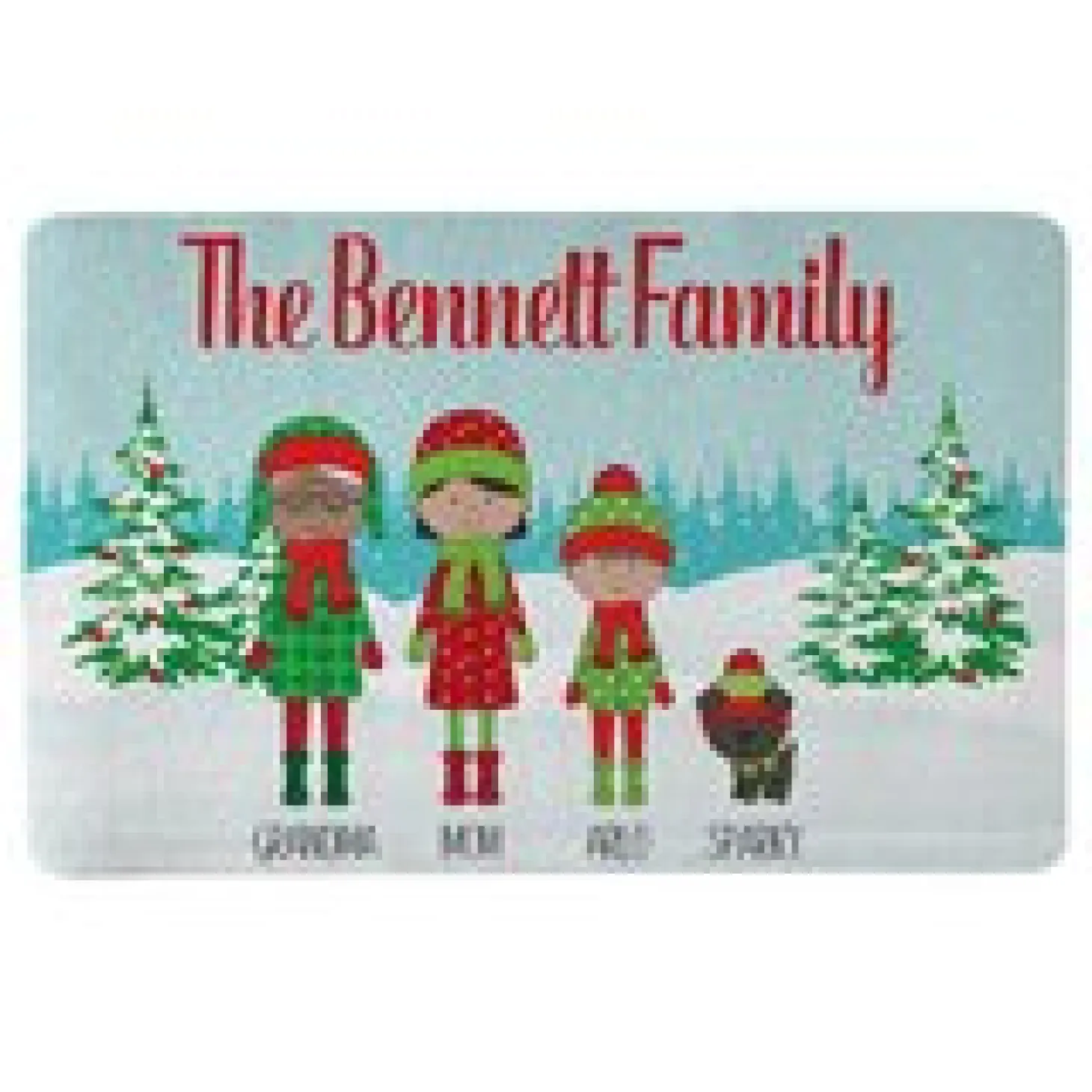 Holiday Family Gathering Doormat