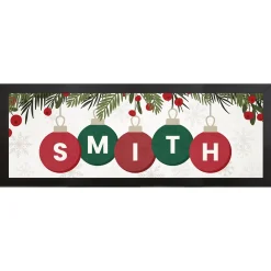 Holiday Ornament Name Canvas