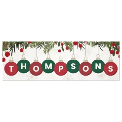 Holiday Ornament Name Canvas