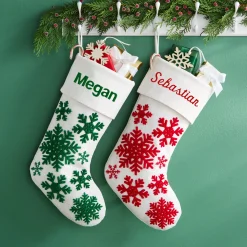 Holiday Snowflake Stocking