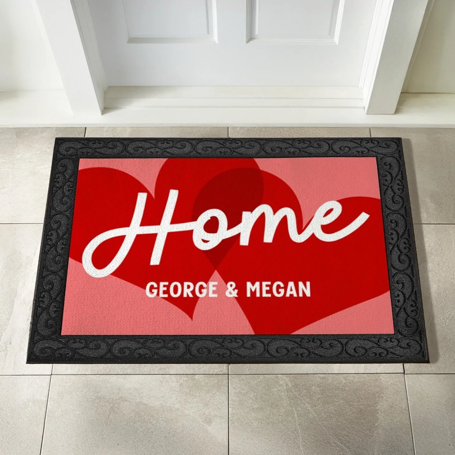Home Hearts Doormat