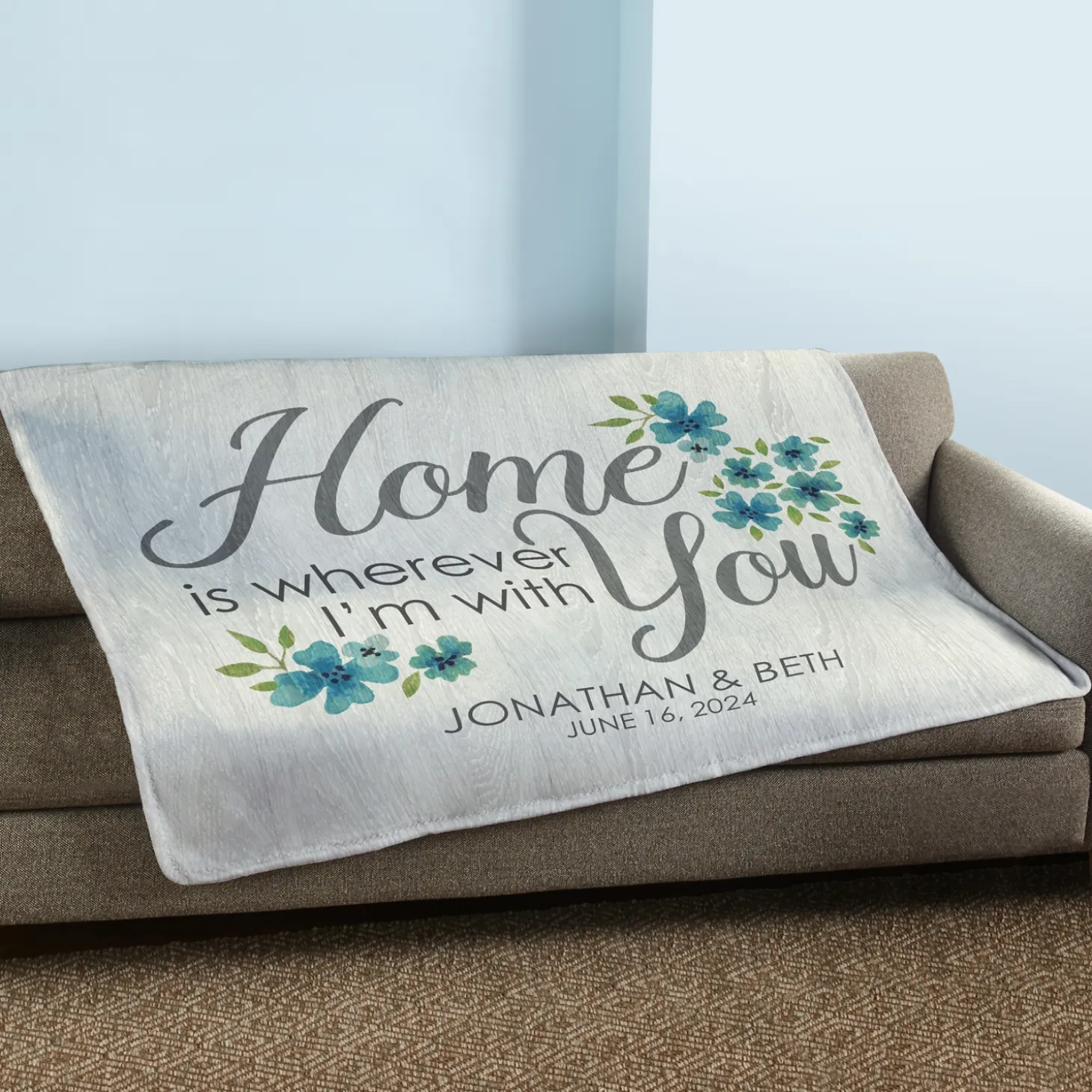 Home is With You Plush Blanket