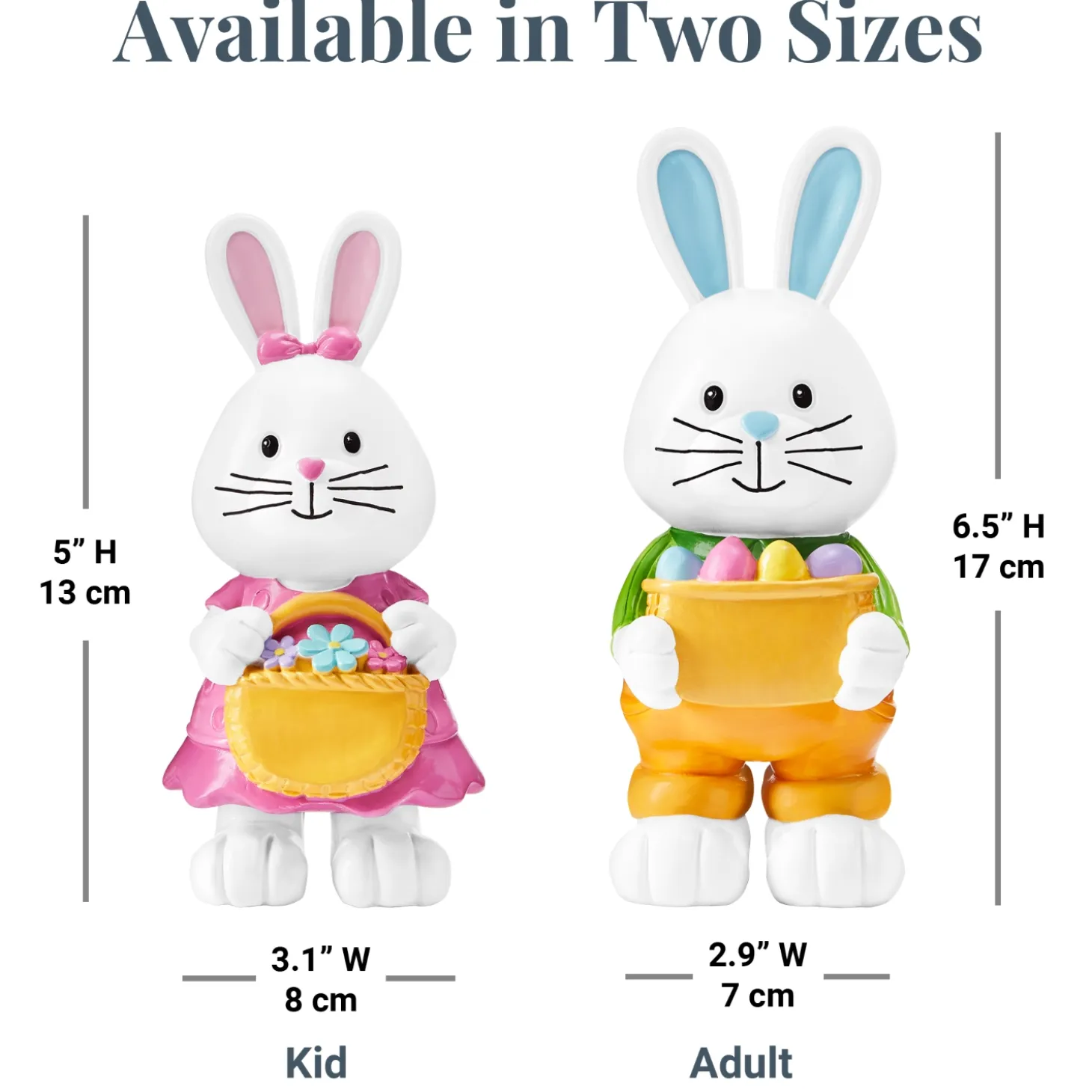 Hoppy Bunny Family Resin Figurines