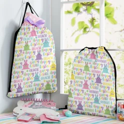 Hoppy Easter Allover Print Drawstring Bag