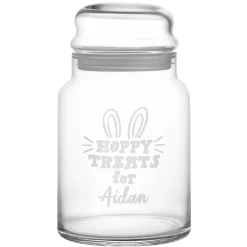 Hoppy Treats Glass Treat Jar