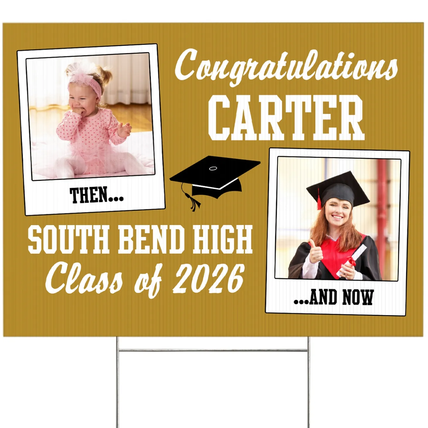 How Time Flies Graduation Yard Sign