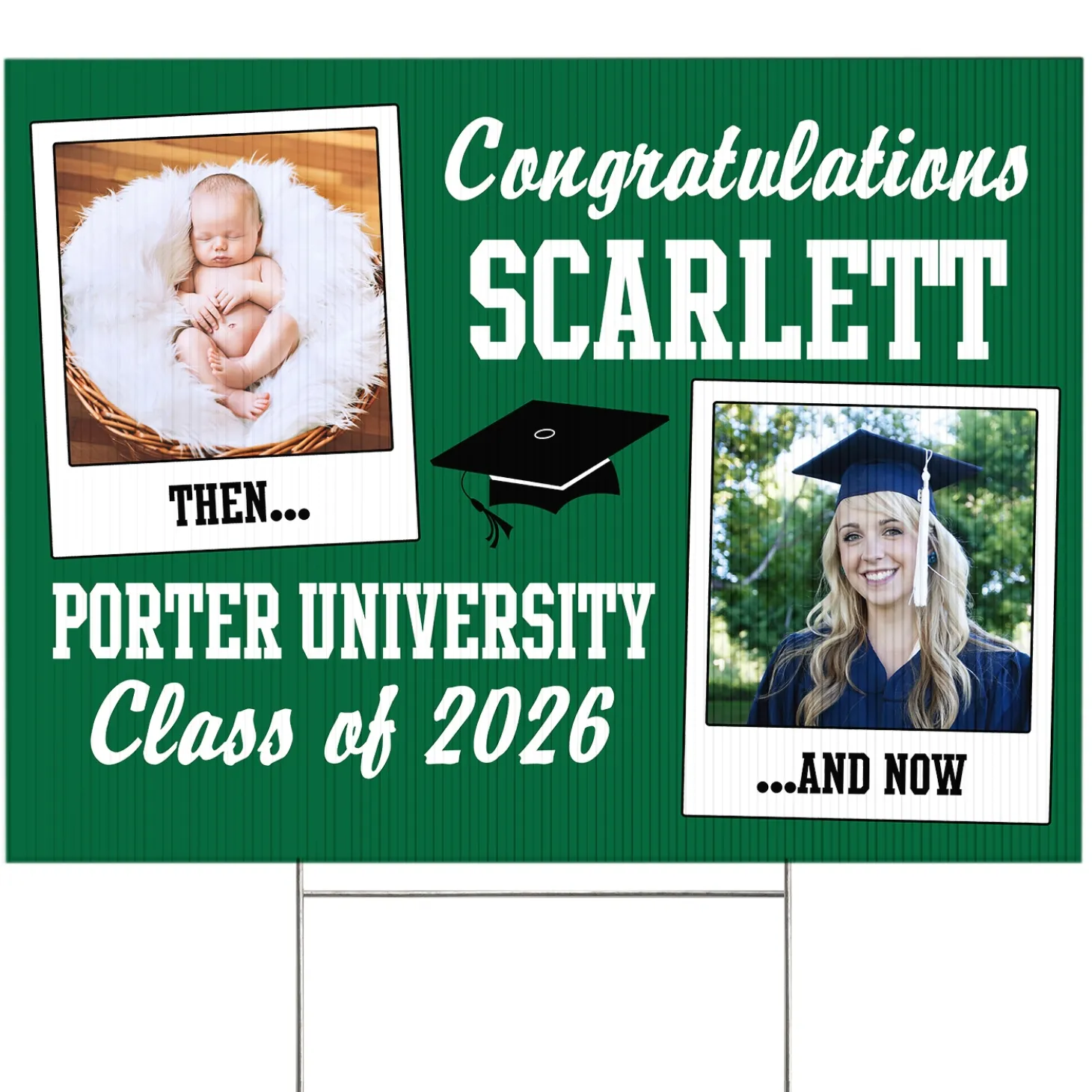 How Time Flies Graduation Yard Sign