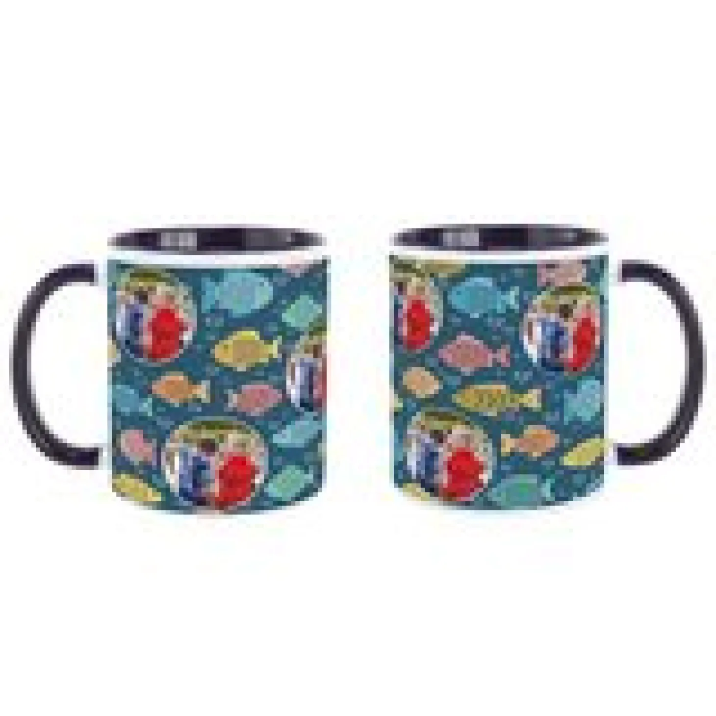 Hug & Fishes Photo Mug