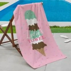 Ice Cream Cone Beach Towel
