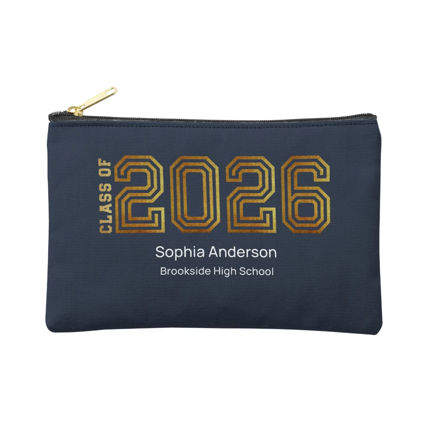 Illuminated Year Graduation Zipper Pouch