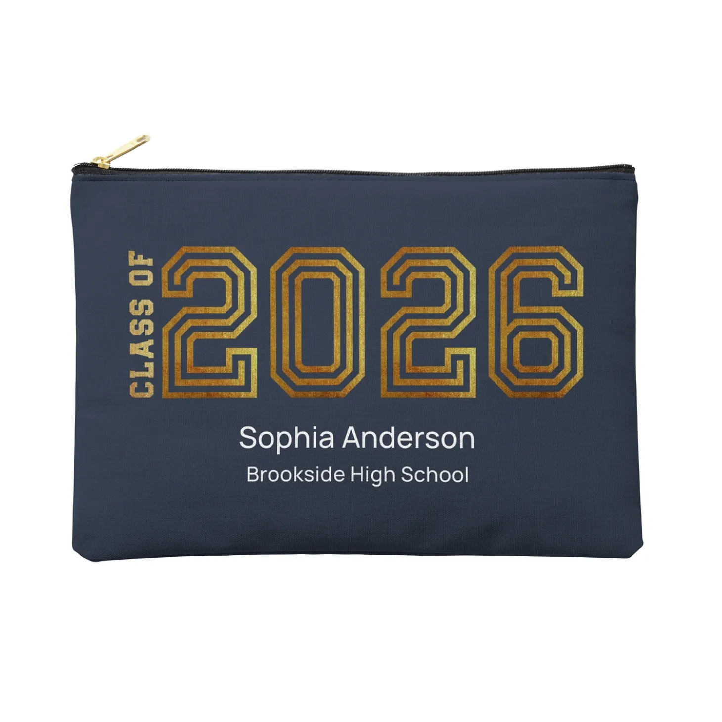 Illuminated Year Graduation Zipper Pouch