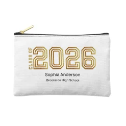 Illuminated Year Graduation Zipper Pouch