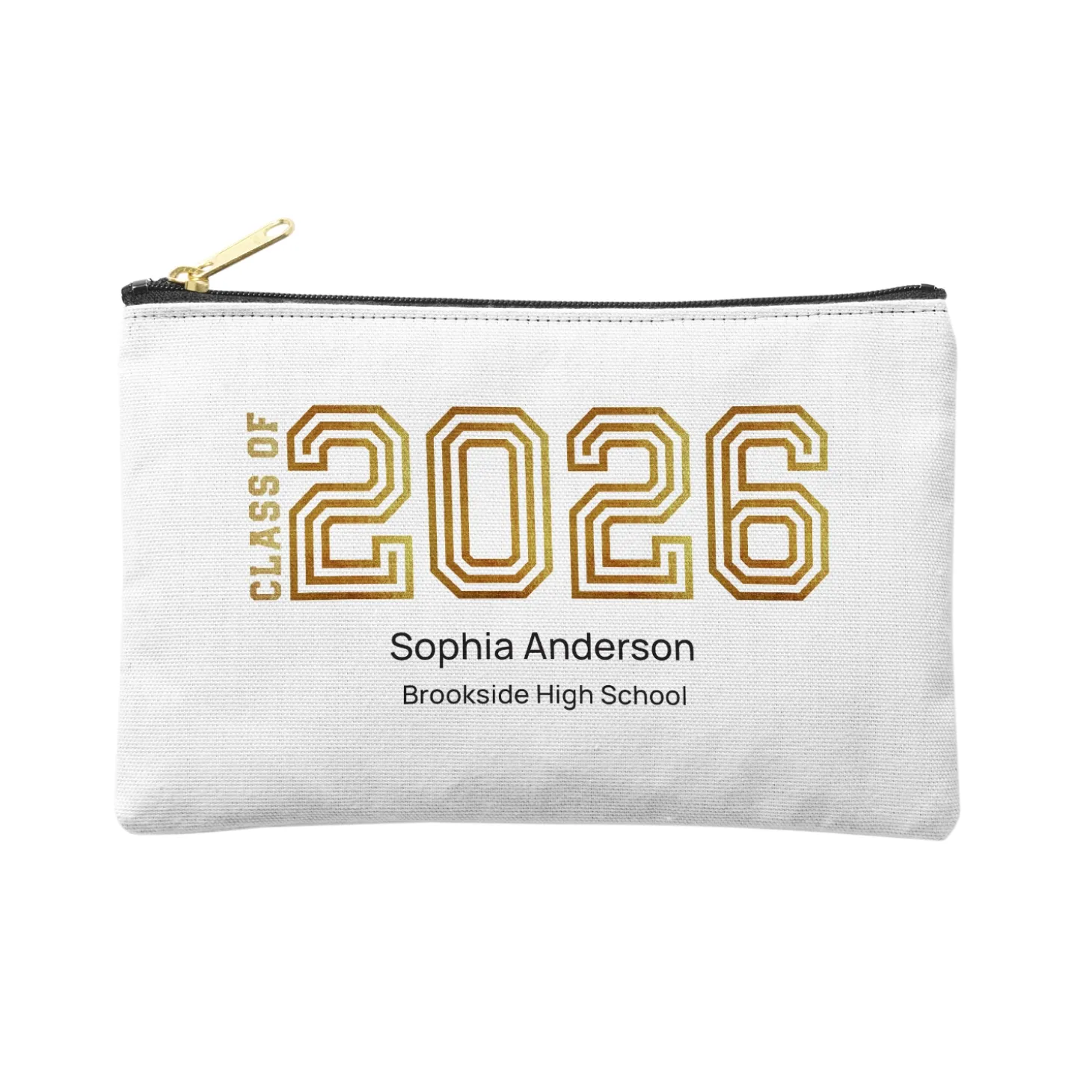 Illuminated Year Graduation Zipper Pouch