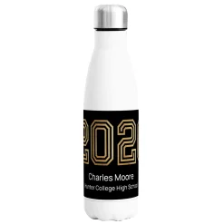 Illuminated Year Graduation 17oz. Stainless Steel Water Bottle
