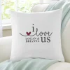 I Love Us Throw Pillow