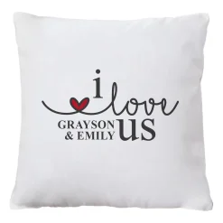 I Love Us Throw Pillow