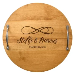 Infinity Premium Maple Wood Barrel Tray