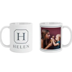 Initial and Name Photo Mug