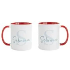 Initial and Script Name Mug
