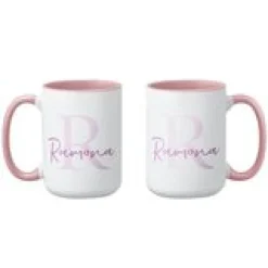Initial and Script Name Mug