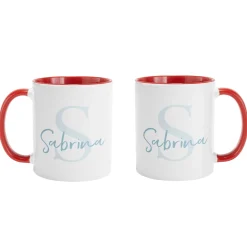 Initial and Script Name Mug