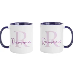 Initial and Script Name Mug