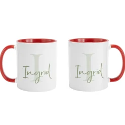 Initial and Script Name Mug