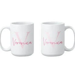 Initial and Script Name Mug