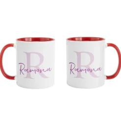 Initial and Script Name Mug
