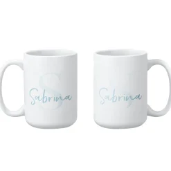 Initial and Script Name Mug