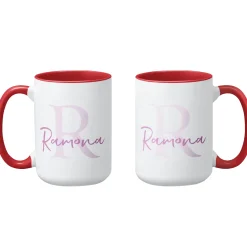 Initial and Script Name Mug