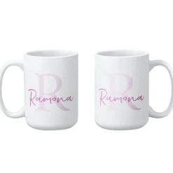 Initial and Script Name Mug