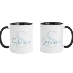 Initial and Script Name Mug