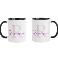 Initial and Script Name Mug