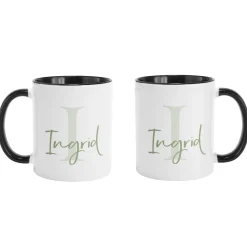 Initial and Script Name Mug