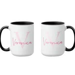 Initial and Script Name Mug