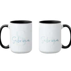 Initial and Script Name Mug