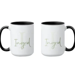 Initial and Script Name Mug
