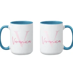 Initial and Script Name Mug