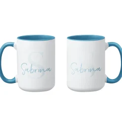 Initial and Script Name Mug